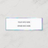 カラーシフトホログラフィックミニ名刺 スキニー名刺 (裏面)