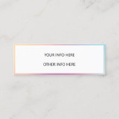 カラーシフトホログラフィックミニ名刺 スキニー名刺 (裏面)