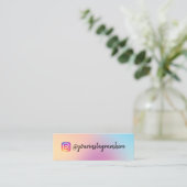 カラーシフトホログラフィックミニ名刺 スキニー名刺 (スタンド正面)