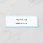 カラーシフトホログラフィックミニ名刺 スキニー名刺 (裏面)