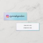 カラーシフトホログラフィックミニ名刺 スキニー名刺 (正面/裏面)