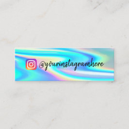 カラーシフトホログラフィックミニ名刺 スキニー名刺