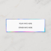 カラーシフトホログラフィックミニ名刺 スキニー名刺 (裏面)