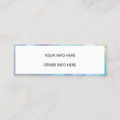 カラーシフトホログラフィックミニ名刺 スキニー名刺 (裏面)