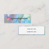 カラーシフトホログラフィックミニ名刺 スキニー名刺 (正面/裏面)