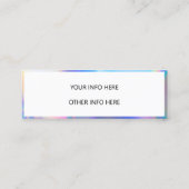 カラーシフトホログラフィックミニ名刺 スキニー名刺 (裏面)