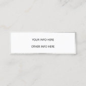 カラーシフトホログラフィックミニ名刺 スキニー名刺 (裏面)