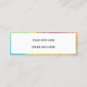 カラーシフトホログラフィックミニ名刺 スキニー名刺 (裏面)