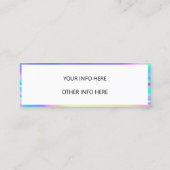 カラーシフトホログラフィックミニ名刺 スキニー名刺 (裏面)