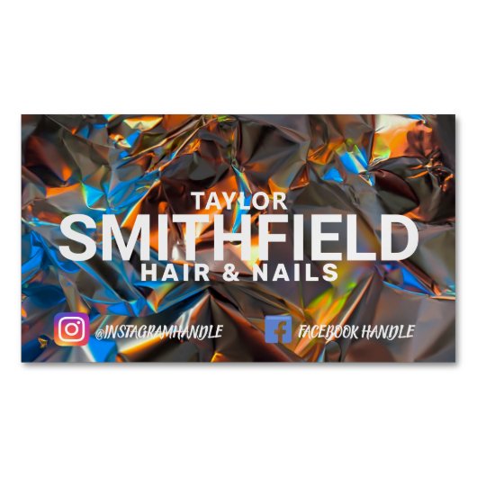 カラーシフト マグネット名刺 (正面)