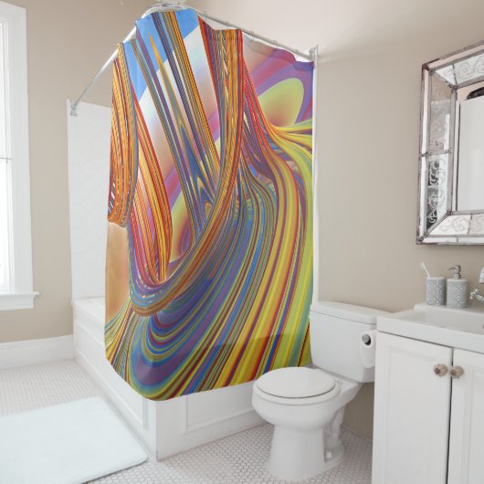 カラーシャワーカーテンの滝 シャワーカーテン (インサイチュ)