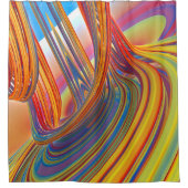 カラーシャワーカーテンの滝 シャワーカーテン (正面)