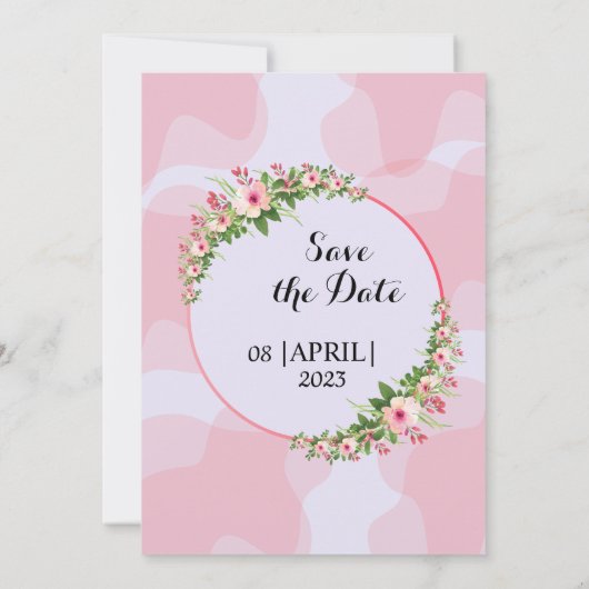 カラーシンプルデザイン冬季ウェディング招待状 招待状 (裏面)