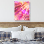 カラーシームレスな背景(紫、ピンク) キャンバスプリント (インサイチュ (寝室))