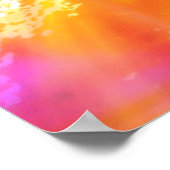 カラーシームレスアート背景（黄色、オレンジ） ポスター (角)