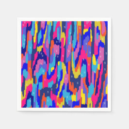 カラージングブック抽象芸術 スタンダードカクテルナプキン