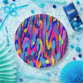 カラージングブック抽象芸術 ペーパープレート (パーティー)