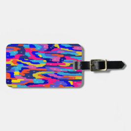 カラージングブック抽象芸術 ラゲッジタグ