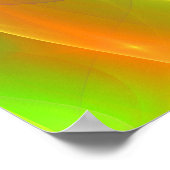 カラースイング、フラクタル抽象芸術アートポスター ポスター (角)