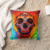 カラースカル クッション (ブランケット)