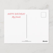 カラースケッチアート2人の女の子の友だち ポストカード (裏面)