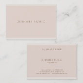 カラースタイリッシュ調和テンプレート洗練ルクセ 名刺 (正面/裏面)