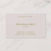 カラースタイリッシュ調和プロフェッショナルテンプレートラグジュアリー 名刺 (裏面)