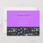 カラースターズバーバルミツワー返信カード 出欠カード (正面)