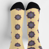 カラーステンドグラスマンダラクルソックス ソックス (上部)