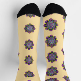カラーステンドグラスマンダラクルソックス ソックス