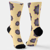 カラーステンドグラスマンダラクルソックス ソックス (傾斜あり)