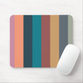 カラーストライプカラフルパステル001 マウスパッド (マウス)
