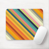 カラーストライプカラフルパステル002 マウスパッド (マウス)