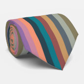 カラーストライプカラフルパステル ネクタイ (ロール)