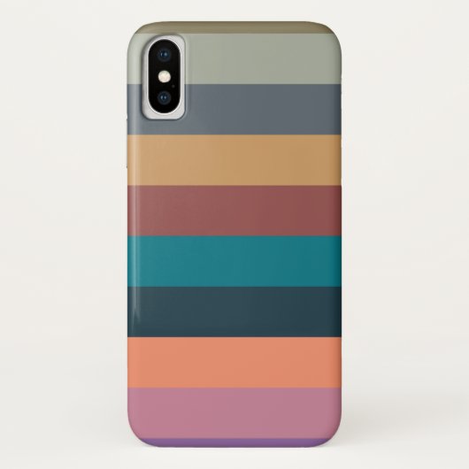 カラーストライプカラフルパステル Case-Mate iPhoneケース (裏面)