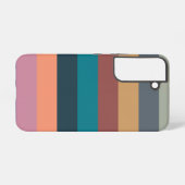 カラーストライプカラフルパステル SAMSUNG GALAXYケース (裏面横)