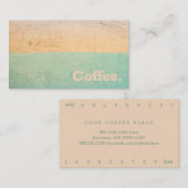 カラーストライプシンプルコーヒー|スタイルR ロイヤリティカード (正面/裏面)