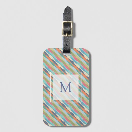 カラーストライプ。 ラゲッジタグ (正面縦)