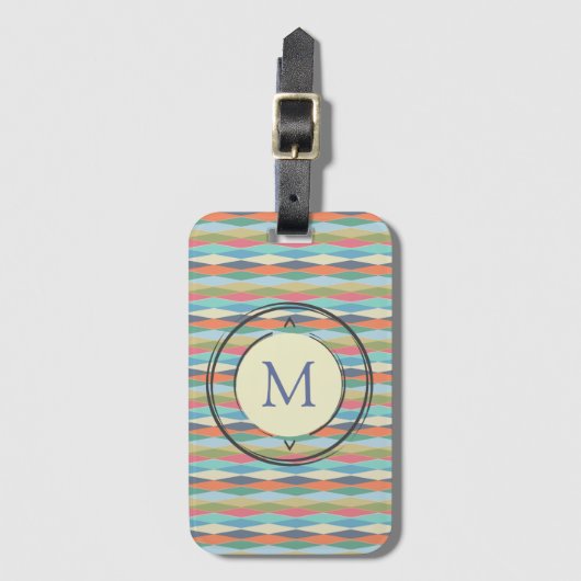 カラーストライプ。 ラゲッジタグ (正面縦)