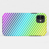 カラーストライプ – 黄色の緑の青い紫 Case-Mate iPhoneケース (裏面(横))