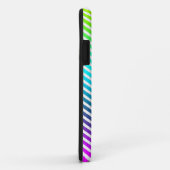 カラーストライプ – 黄色の緑の青い紫 Case-Mate iPhoneケース (裏面/右)