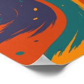 カラーストリーム – エネルギーと喜びの流れ ポスター (角)