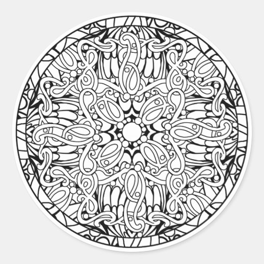 カラースナリーブックのデザイン ラウンドシール (正面)