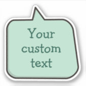 カラースピーチバブルステッカー シール (正面)