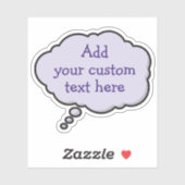 カラースピーチバブルステッカー シール (シート)