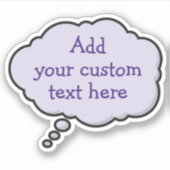 カラースピーチバブルステッカー シール (正面)