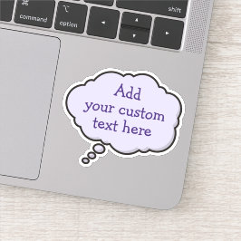 カラースピーチバブルステッカー シール