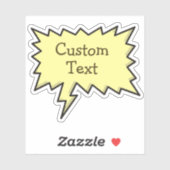 カラースピーチバブルステッカー シール (シート)