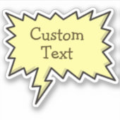 カラースピーチバブルステッカー シール (正面)