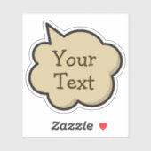 カラースピーチバブルステッカー シール (シート)